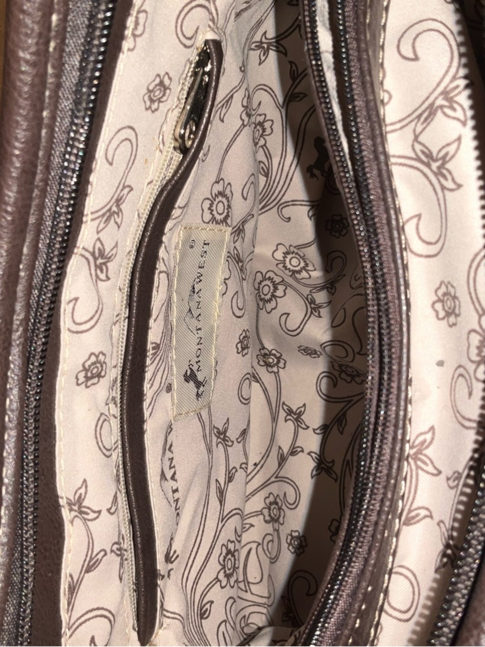 Montana West Pink and Brown Shoulder Bag - With God All Things Are Possible - Picture 6 of 12